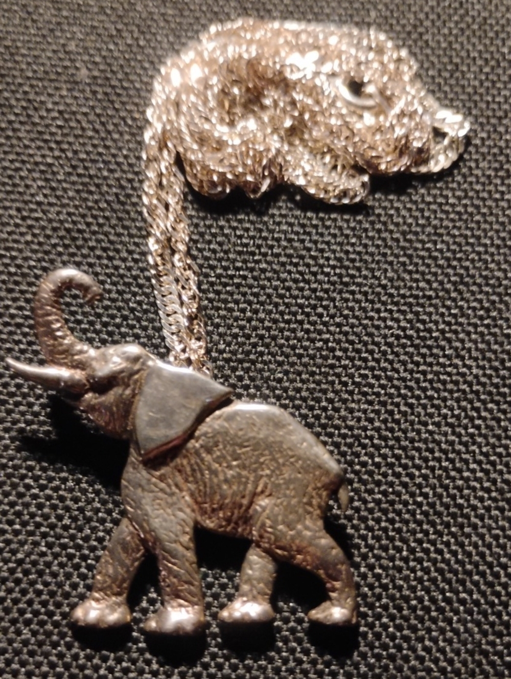 Silver Elephant Pendant Necklace - Women's Jewelry